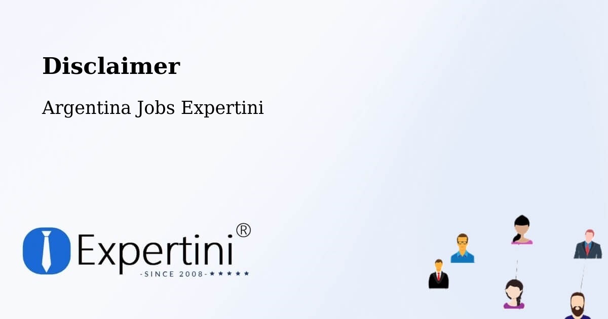Disclaimer – Arias - Argentina Jobs Expertini